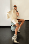 Veste Robe Tailleur avec plissé artisanal No Season en précommande