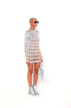 Robe maille argentée No Season 2023 en précommande